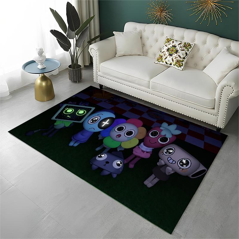 Game Dandy World Cartoon Non-Slip Area Rug for Living Room,Bedroom,Playroom,Soft Carpet Floor Mat Home Decor Rug Kids Room