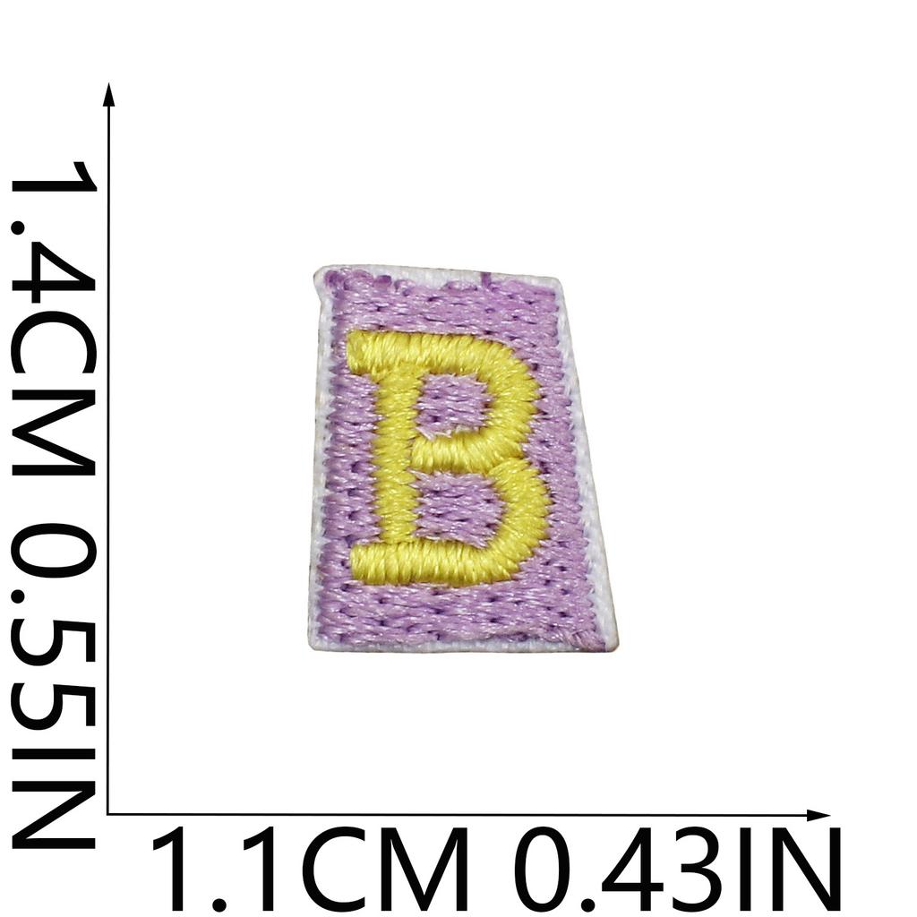 English Letter Embroidery Cloth Sticker Small Size Diy Pendant Decorative Patch Sticker Love Star Letter Embroidery Chapter Boy