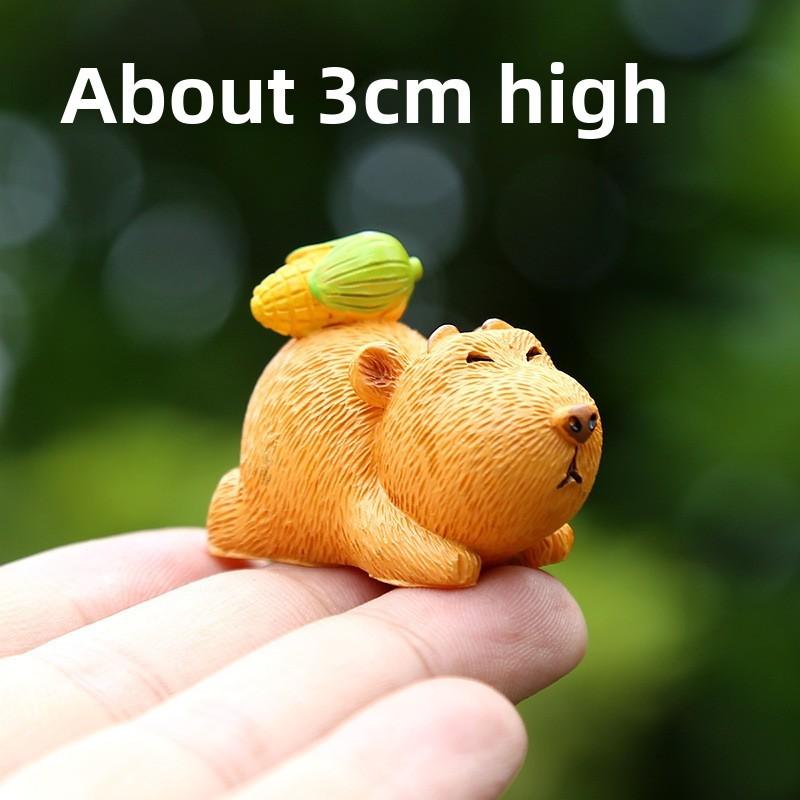 Capybara Resin Toy Figurine With Interactive Features For Visual Development And Parentchild Interaction
