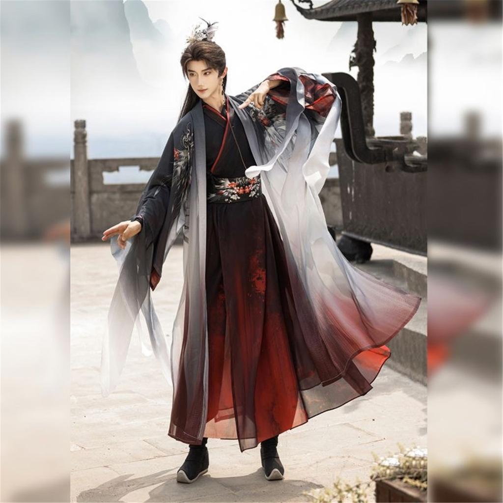 Chinesischer Wei Jin Dynastie Stil Hanfu Für Männer Und Frauen Mythische Serie Set Für Paare
