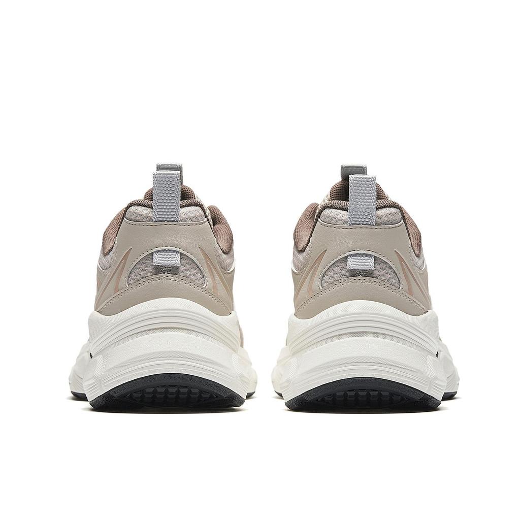 ANTA Men's Millennium Retro Y2K Chunky Dad Shoes Ivory White Light Khaki Grey 912618839-7