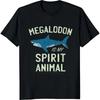 Lässiges Sommer-T-Shirt für Männer Megalodon Ist Mein Seelentier Kurzarm Entspannte Passform Rundhalsausschnitt Herren-T-Shirts Baumwoll-T-Shirt für Männer Herren-Oberteile