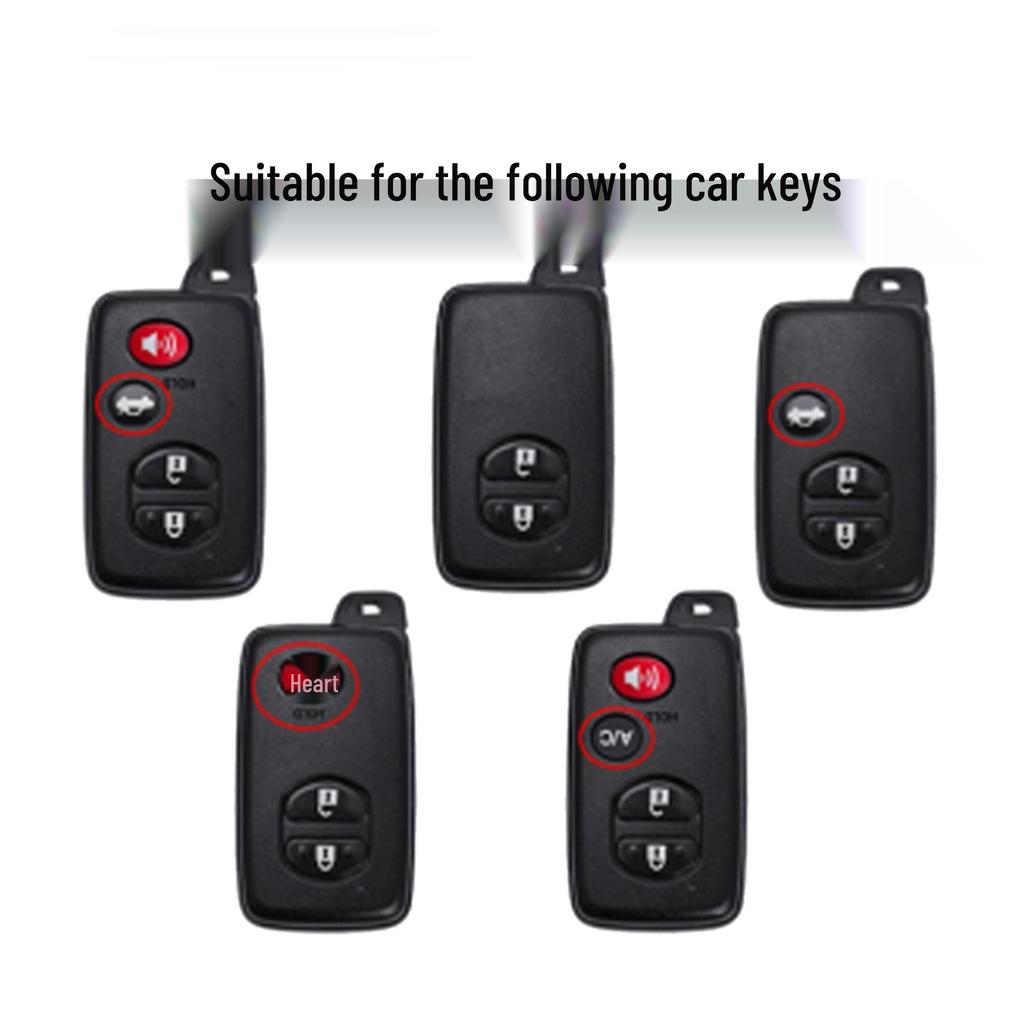 Genuine Leather Key Cover for Toyota Highlander and Land Cruiser (Old Models)
