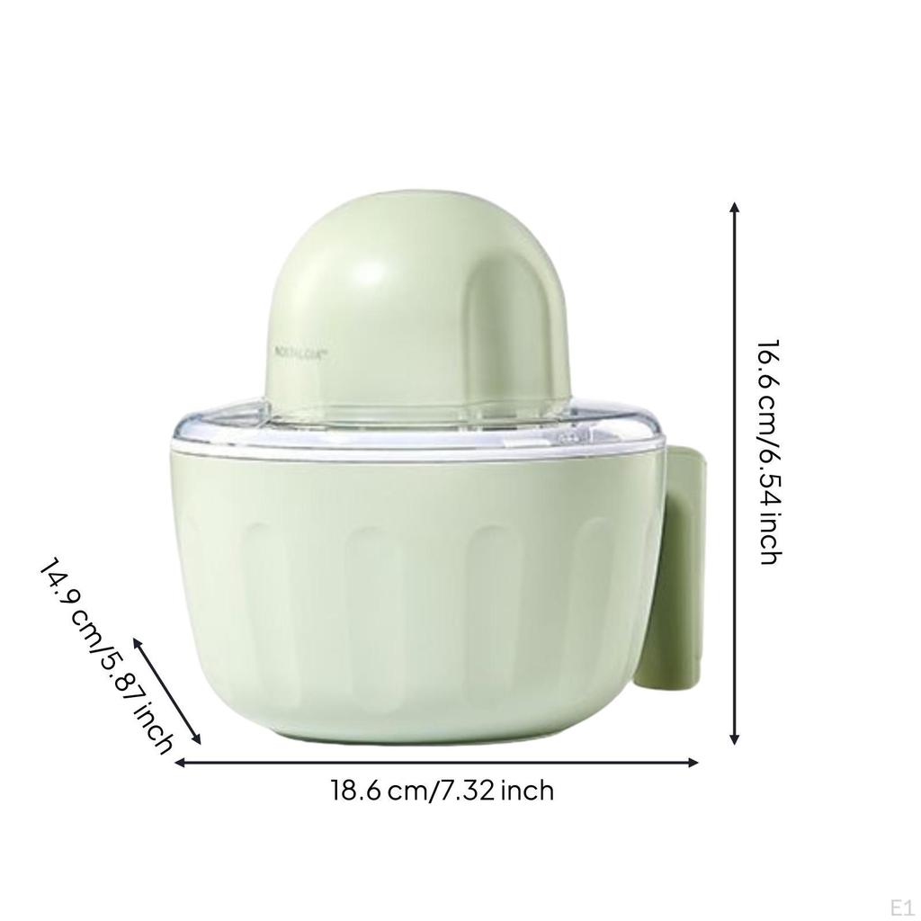 Máquina para Hacer Helados Recargable Batidora de Postres Máquina Refrigerada Inalámbrica para Familias,