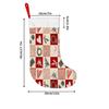 Christmas decoration fireplace hanging stockingChristmas Stockings 1pc 45.72 cm, Christmas Patchwork Red Print