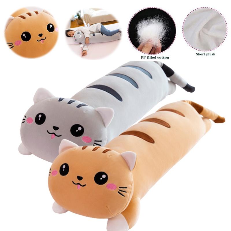 Long Cat Plush Toy Pillow Kids Birthday Gift Home Decor