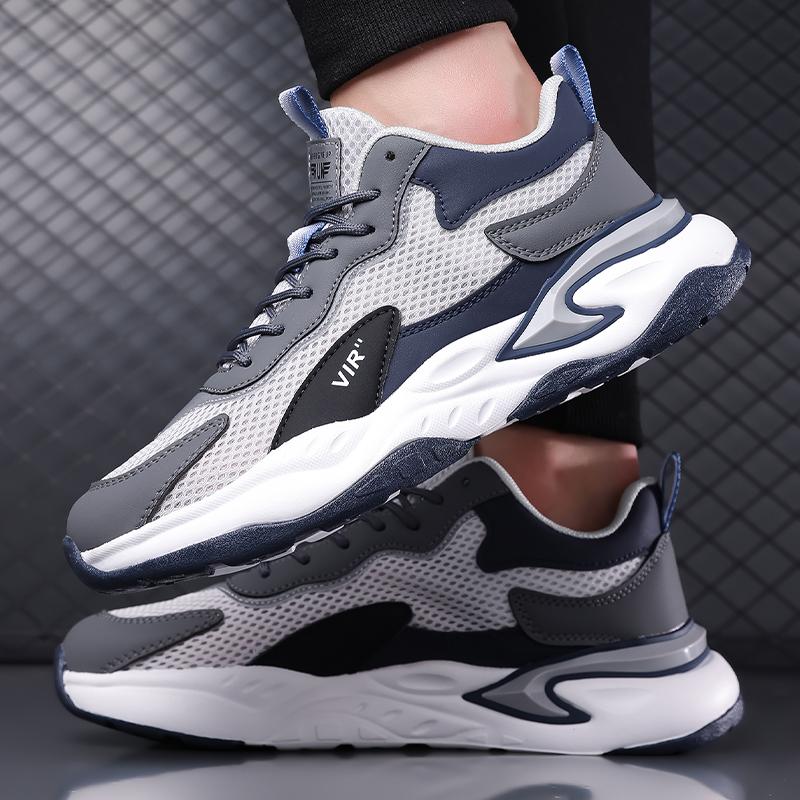 Autumn Spring Running Men Loafer Shoes Blue Tennis Sports Lightweight  Rebound  Breathable  Odorous  Durable Sports Shoes