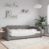 Vidaxl Sofa Z Funkcją Spania, Kolor Taupe, 100X200 Cm, Obita Tkaniną