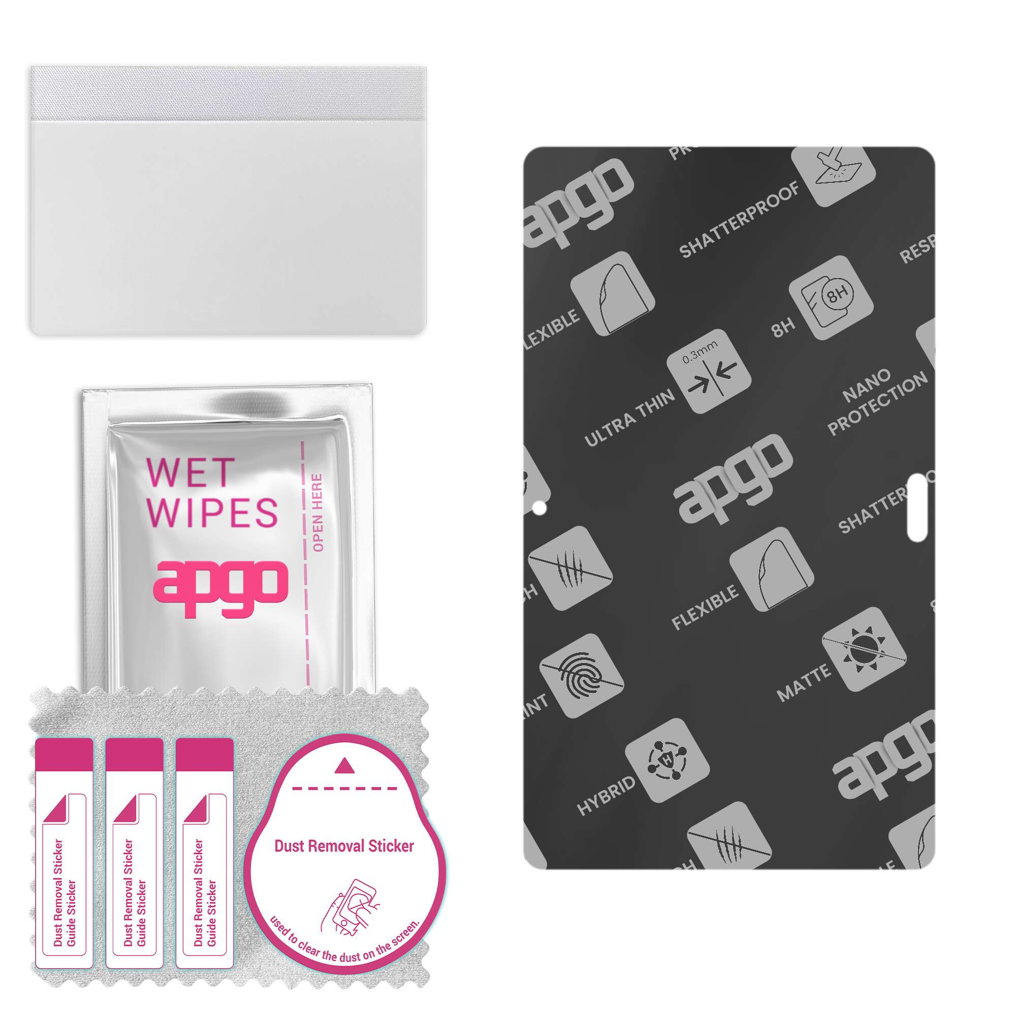 

apgo MATTE Hybrid protective glass compatible with Huawei MediaPad M3 Lite 10, flexible nano glass, great replacement for tempered glass, scratch-resi