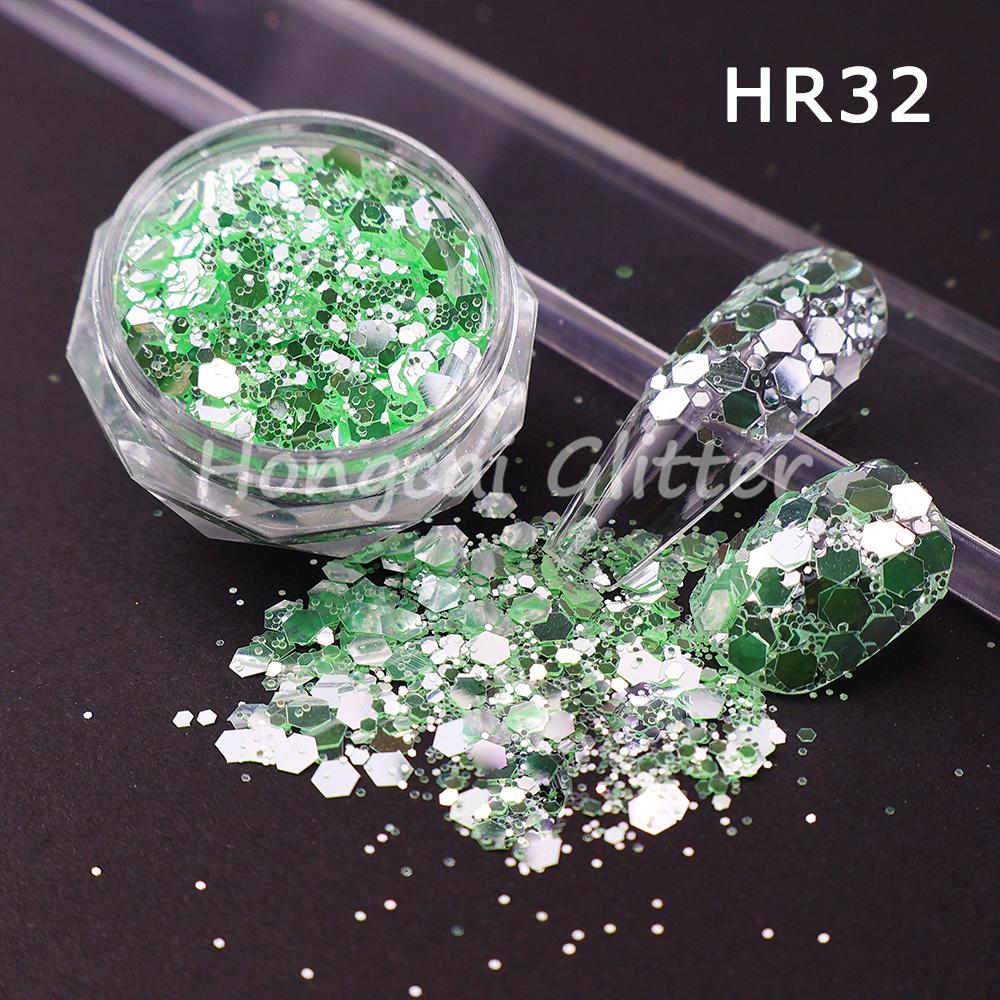 Crystal rainbow Multi-color Chunky Glitter Bulk Mix Nail Art Tumbler Crafts Glitters Christmas Decorations