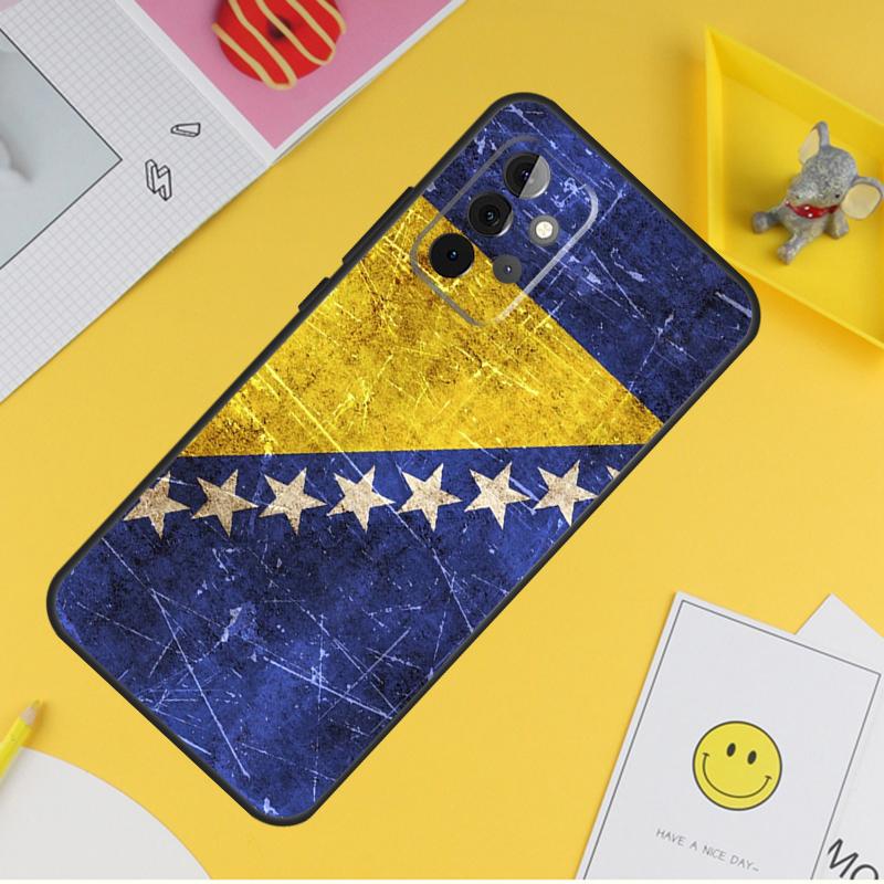 Bosnia Flag Case For Samsung Galaxy A16 A26 A36 A56 A06 A55 A35 A15 A53 A32 A52 A33 A13 A14 A34 A54 A17