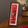 New Year Wall Art Prosperous God of Wealth Photo Frame for Living Room Decor Festive Home Decoration & Chinese New Year Party
