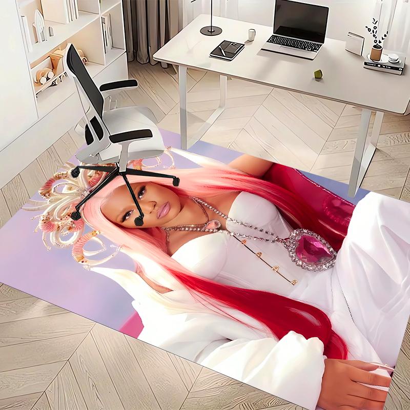 Nicki Minaj Printed Absorbent Washable Carpet, Non-Slip Bathroom Mats, Kitchen Rugs, Yoga Mat,Living Room Entrance, Camping Picnic Rugs