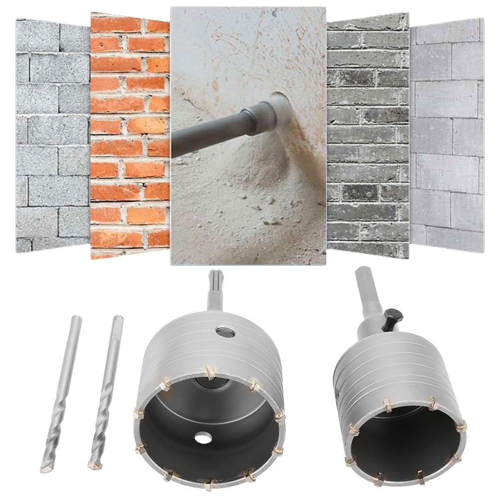 65 80mm Alloy Steel SDS Plus Wall Hole Saw Drill Bit for Concrete Cement Stone