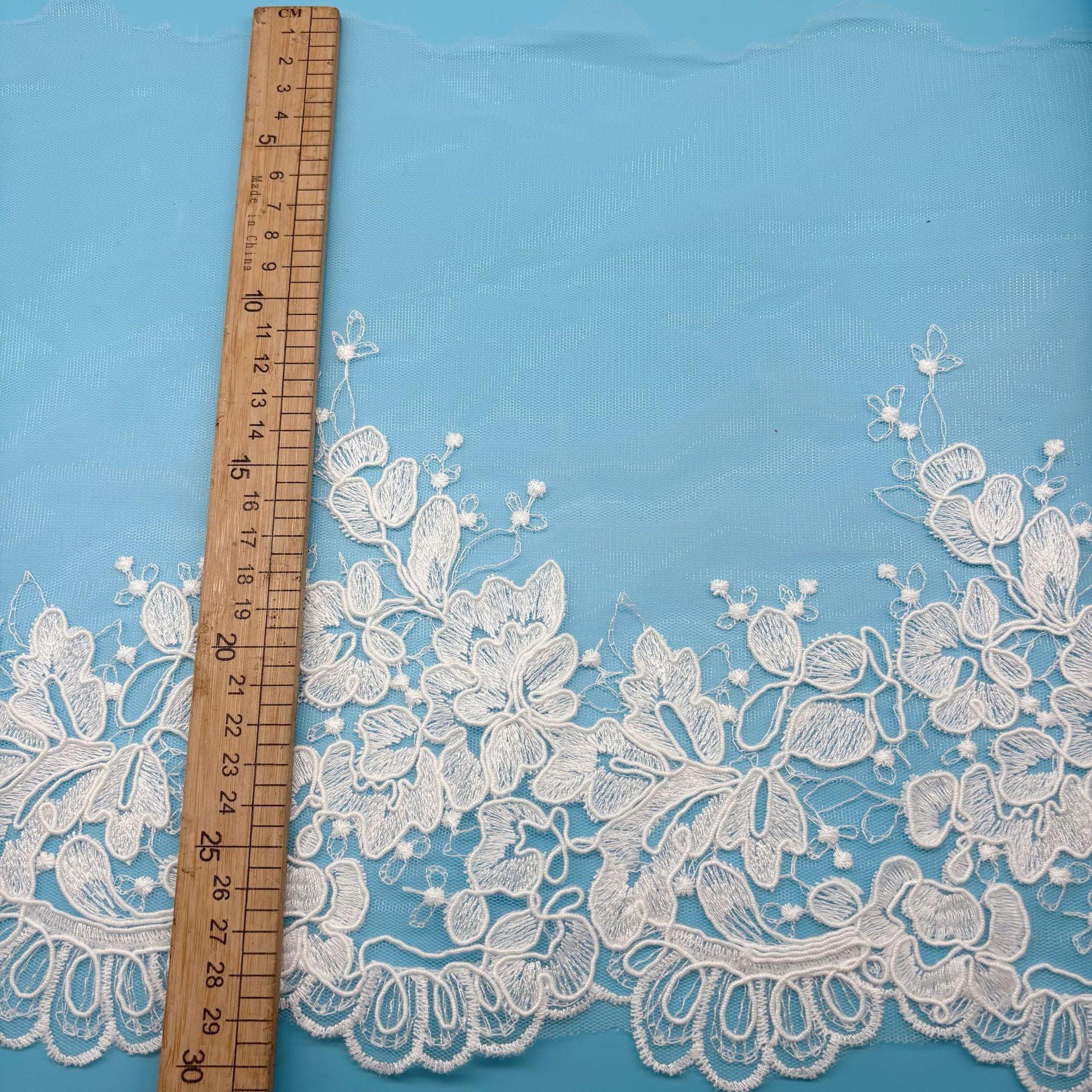 

Веревочный жгут Штрих-код Вышивка Кружево Женское Кружево Лолита Одежда Подол Аксессуары Width 30CM