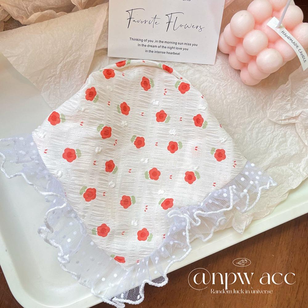 

Lace Hair Hoops Triangle Turban Hairband Elegant Hair Band Women 5