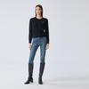 ELLASSAY Women's Round Neck Cashmere Blend Cardigan Sweater