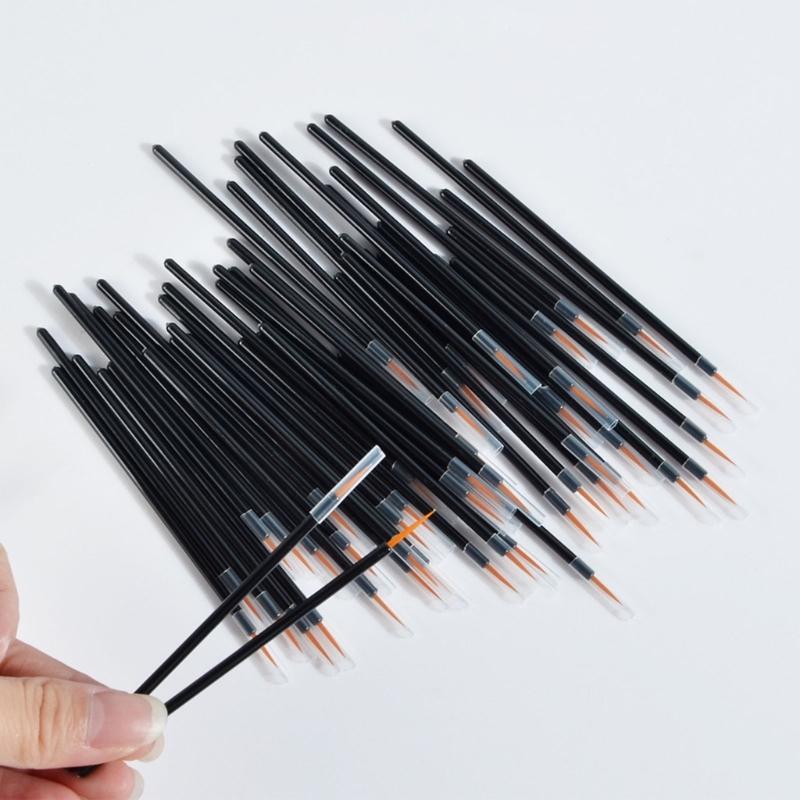 50 Pieces Disposable Eyeliner Brushes Lipstick Brush Eyeshadow Brush Eyeliner Applicator Makeup Tool Eyeliner Sticks