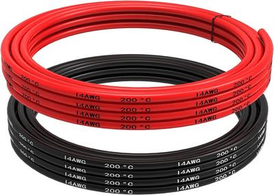14 AWG Silicone Wire – 2.5m Red + 2.5m Black | Flexible, High-Temperature Resistant | Ideal for Electronic Projects, Ankeway Connectors