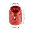 Uxcell Aluminum Potentiometer Inner Diameter X Outer Diameter X Universal Volume Tone Control Oval Red 2-Pack Knobs, 1/4" (6mm) 1/2" (12.5mm) 5/8"