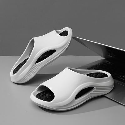 Men Women Thick Sole Slippers N-Slip Outdoor Sport Slide Sandals Couple Bathroom Soft Bottom Shoes Casual Flip Flops