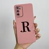 Phone Case For OPPO A54s Case oppo A16 A16S CPH2269 CPH2271 Cute Letters Square Liquid Silicone Soft Shockproof Back Cover Funda