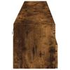 Wall Mounted TV Cabinets (2 Pcs) Smoked Oak 100 X 30 X 30 Cm Engineered Wood
