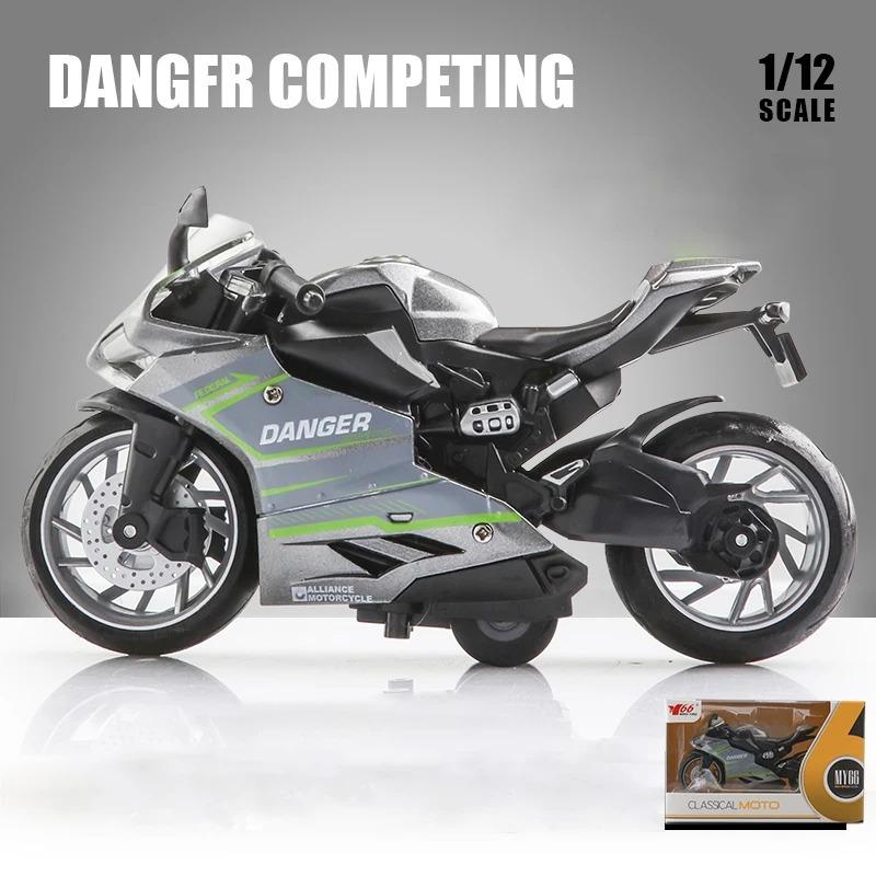 1/12 MV Agusta Diecast Motorradmodell Spielzeug Replikat mit Ton & Licht Jungengeschenk Geburtstagsgeschenk Weihnachtsgeschenk Sammlung Motorrad