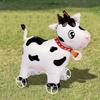 Movable Design 4D Dinosaur Balloons With Wheels Animal Balloon Animals Walking Balloon Drawing Foil Cartoon Standing Balloons