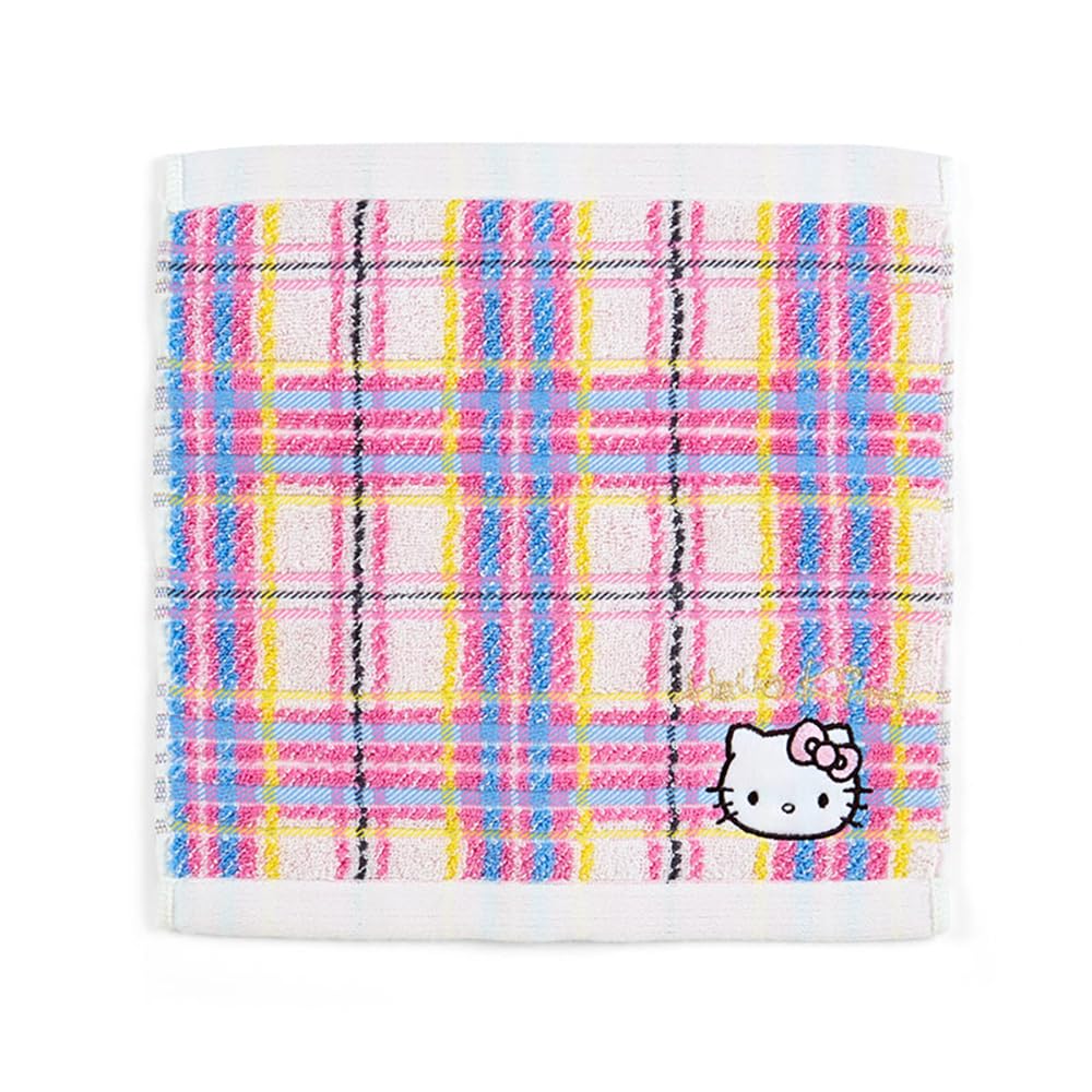 Sanrio Hello Kitty Dress Tartan Design Series Petit Towel hello kitty 25 x 25 x cm Character 371696 SANRIO Kitty-chan 0.5