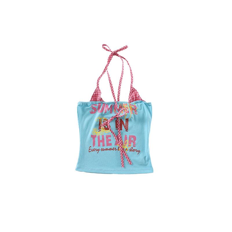 Blue Jazz Dance Costume for Girls - Trendy Street Dance Performance Outfit