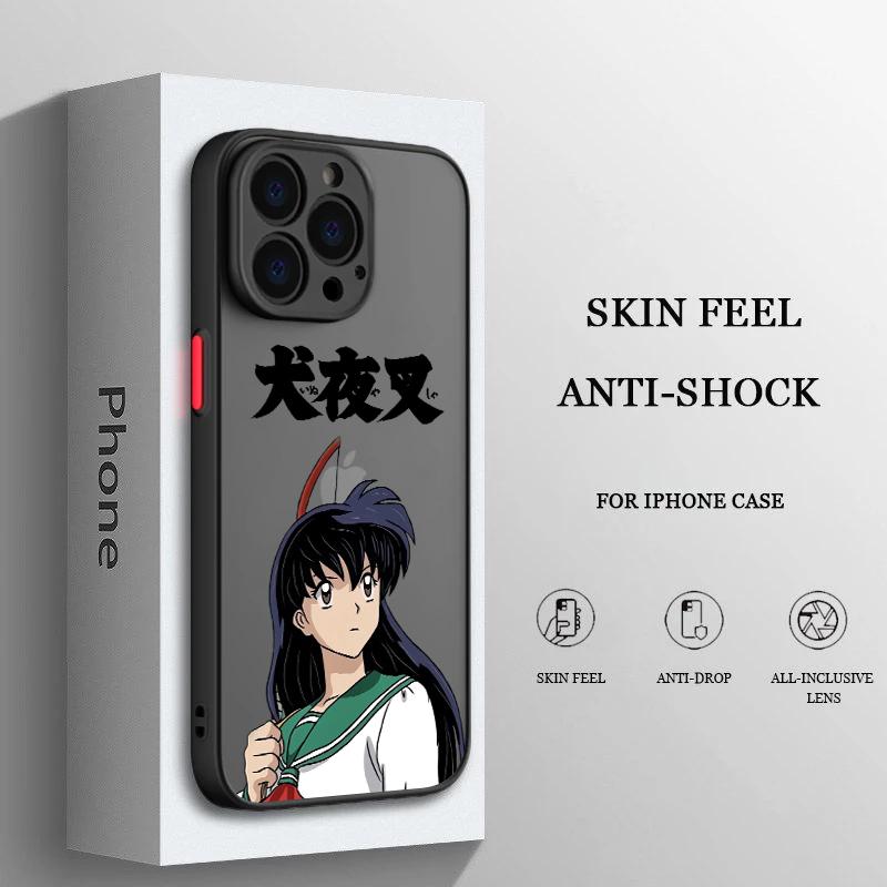 Custodia per telefono in TPU traslucido satinato Inuyasha Sesshoumaru per Apple iPhone 15 14 13 12 Mini 11 XS XR X 8 7 Pro Max Plus