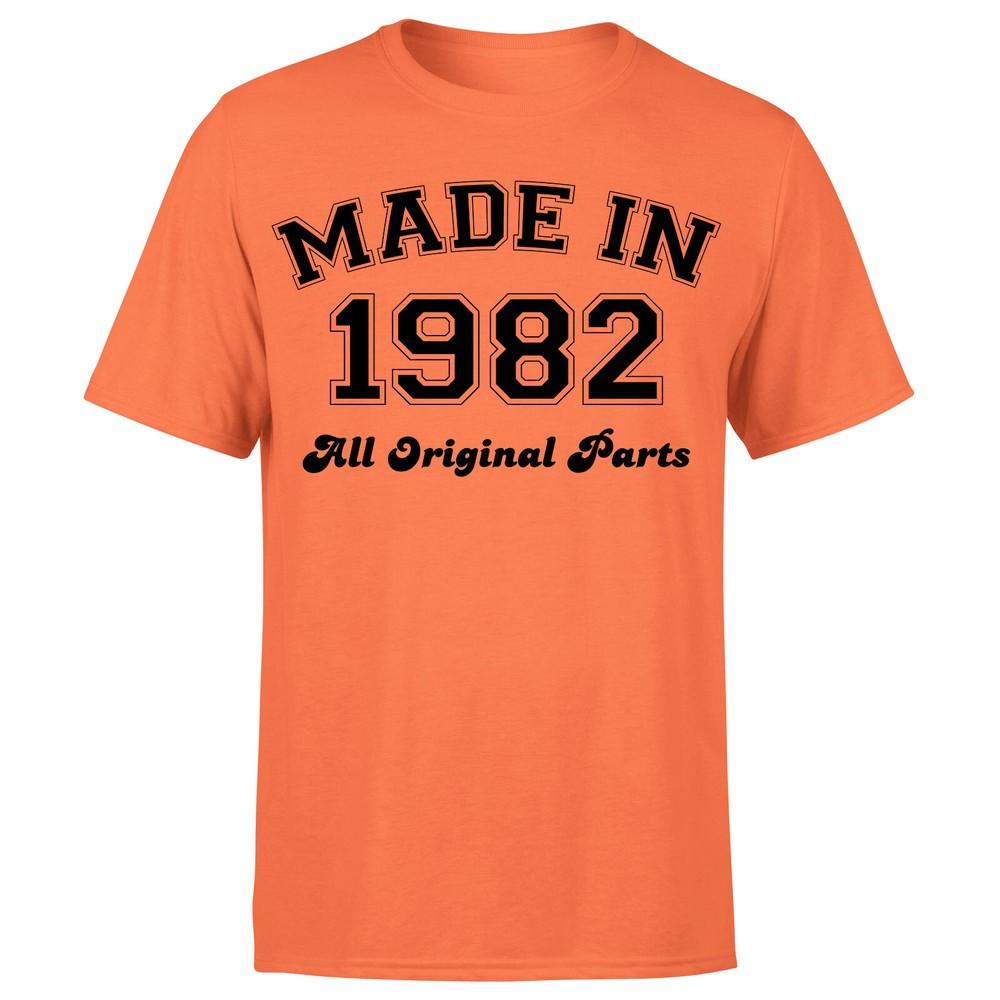 Made in 1982 All Original Parts TShirt 43rd Birthday Unisexs Gift Ideas