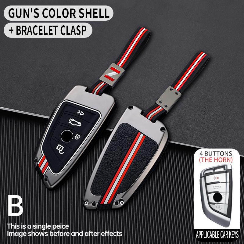 Bilnyckelfodral för BMW X1 X3 X4 X5 F15 X6 F16 G30 7-serien G11 F48 F39 520 525 F30 118i 218i 320i Bilinteriörtillbehör