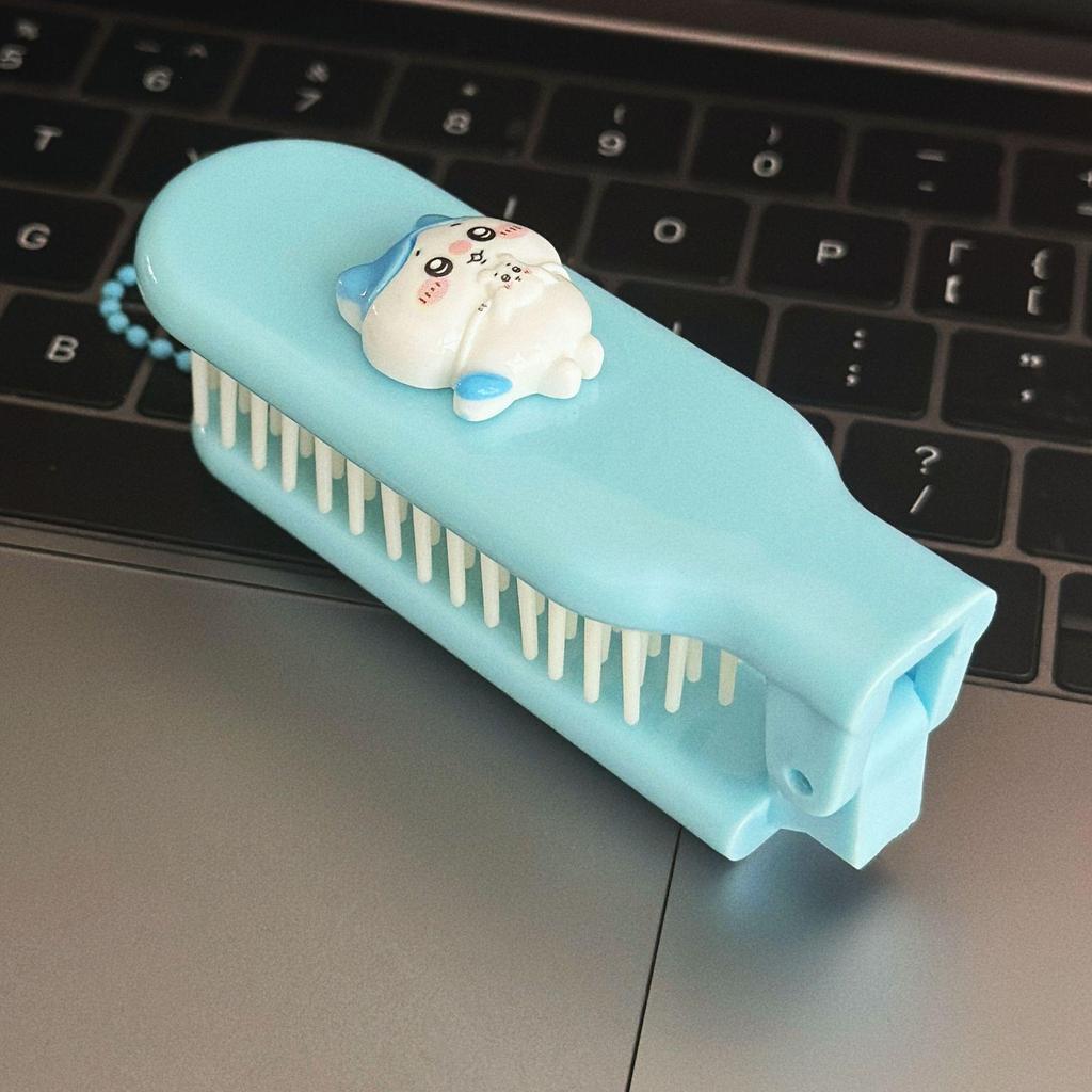 Kreativní mini kreslený skládací hřeben pro děti - měkké zuby, přenosný, ideální pro kadeřnické úpravy a ofinu