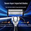 Jiazhikou Retro 7-Blade Manual Shaver Kit