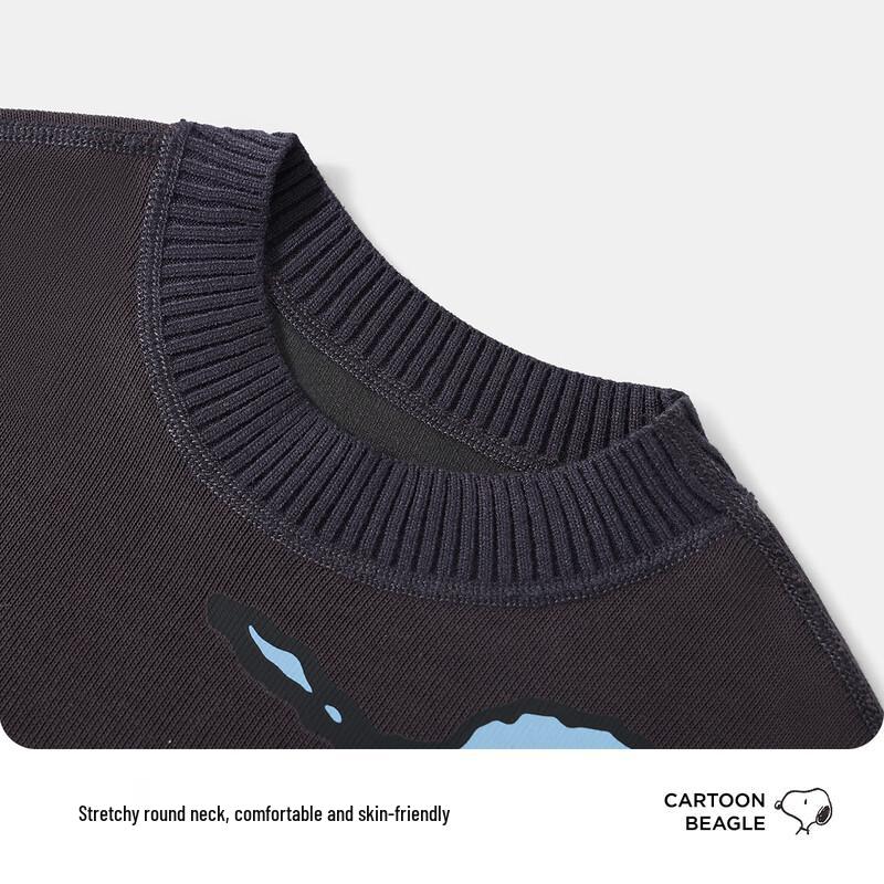 Snoopy Boys' Round Neck Knitted Sweater