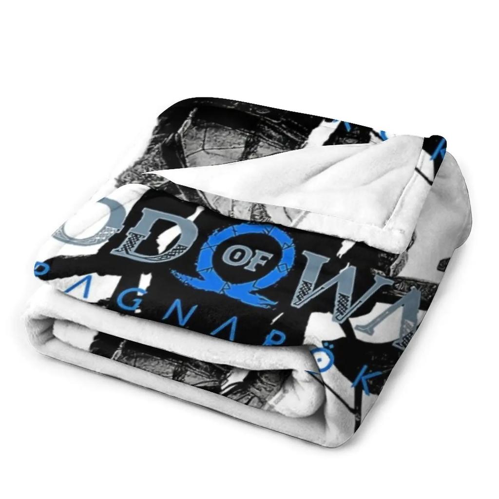 God of War_ Ragnarok Kratos and Atreus Throw Blanket Soft Plaid Blanket For Baby