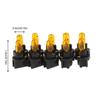 Car T5 Bulbs | 10 Pcs Car Interior Dash Board Socket LED Bulbs |