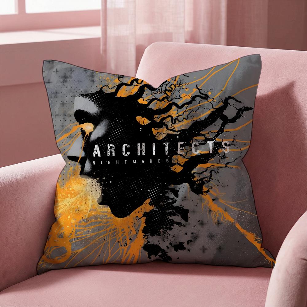 Architects Cushion Cover Multi-Scene Pillow Cover for Home & Car - Reversible, Soft & Durable for Daily Use
