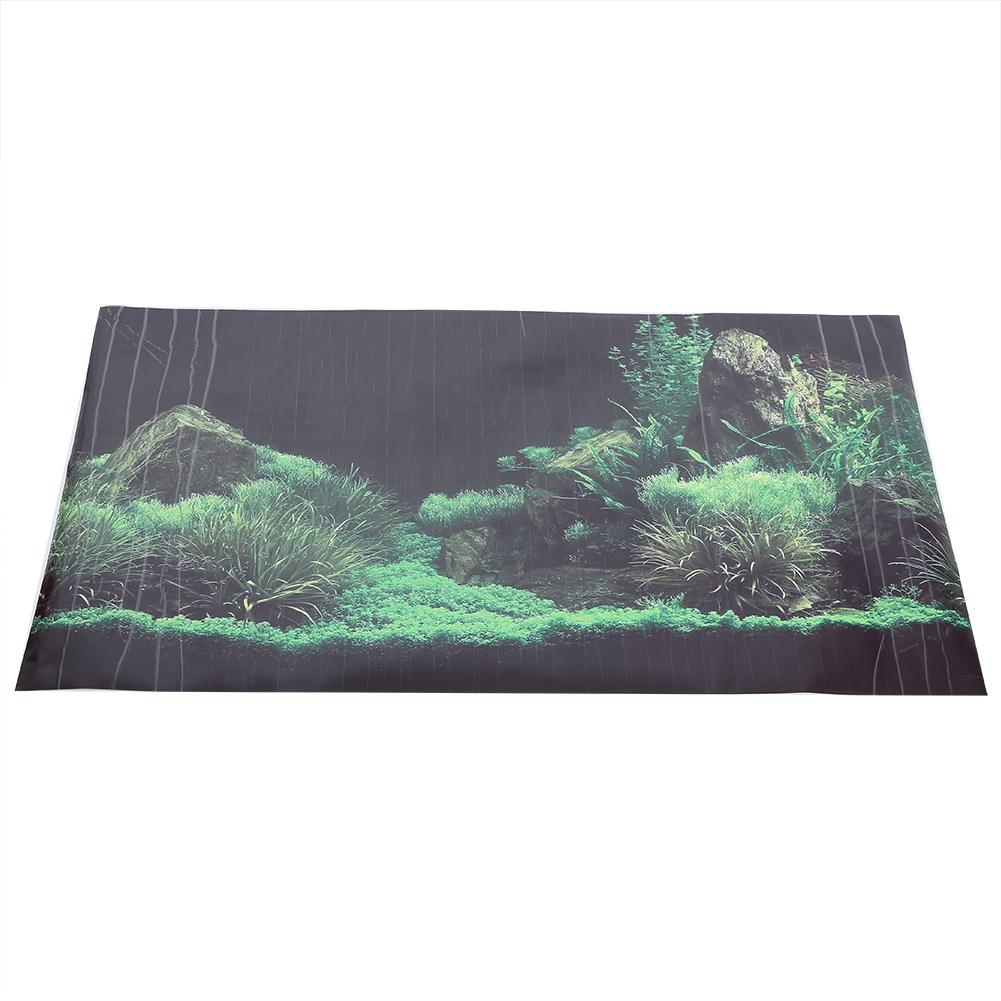 Coral Aquarium Background Underwater Poster Fish Tank Wall Decorations Sticker 61 X 41cm