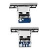 USB-C Female Socket 4-Pin Black Connector for DIY Charging Cable Modifications.
