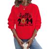 Crew Neck Sweater Christmas Long Sleeve