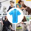 1 Peça Uniforme de Trabalho Impermeável de Nylon para Cosmetologista de Animais de Estimação Roupas Protetoras de Higiene para Pet Shop Salão Esteticista Macacão