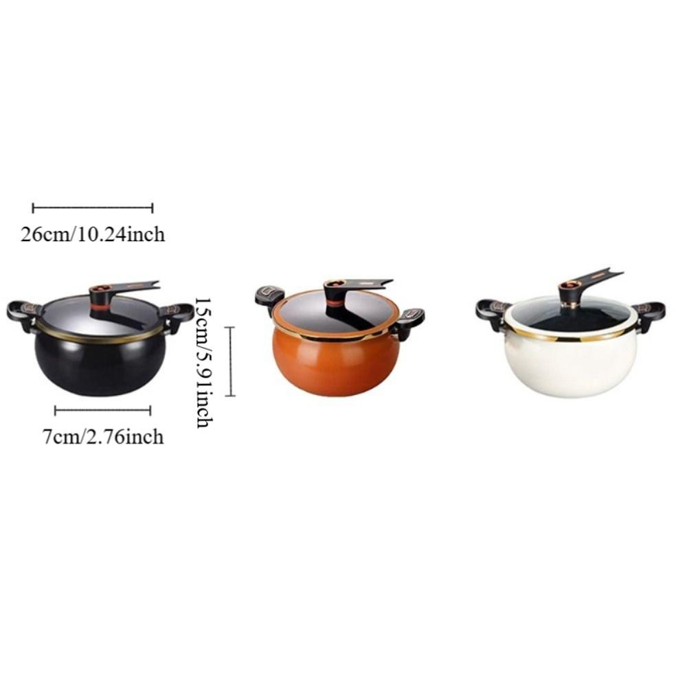 Large Capacity Stew Pot Non-Stick Soup Pan Practical Chubby Micro-Pressure Pot Induction Cooker