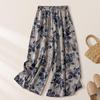 Women's Chinese Ink Print Wide-Leg Pants