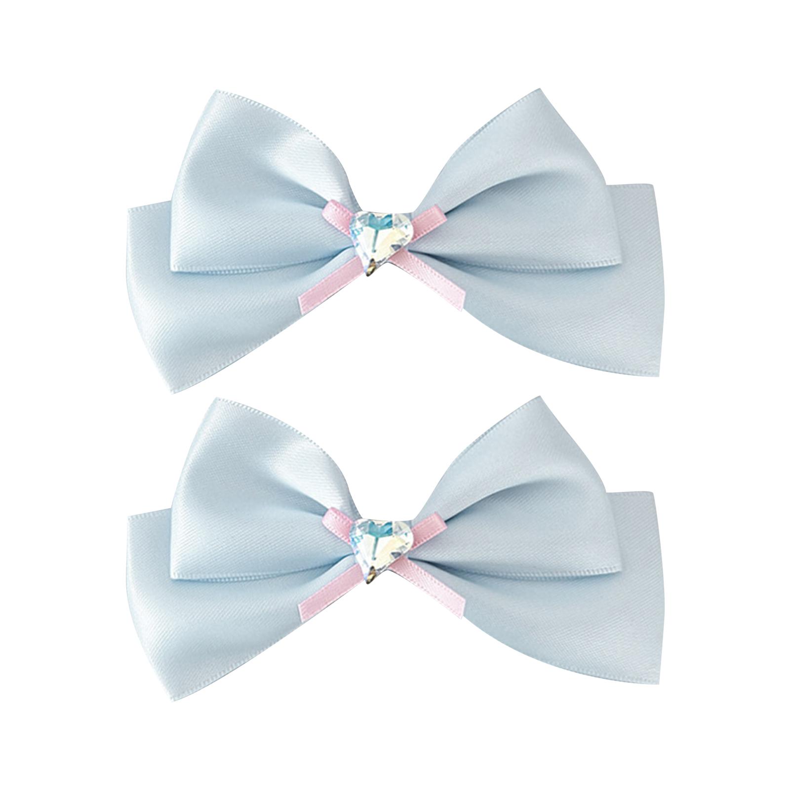 

Заколка для волос с бантом из ленты в стиле 2000-х годов, боковой зажим, бант, готический бант, большой бант, балетки, большой размер синий