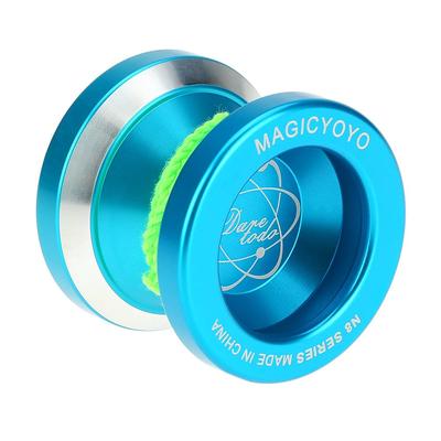 Xtahdge Professional Magic Yoyo N8 Aluminum Alloy Metal Yoyo 8 Ball KK Bearing Spinning String Kids Blue