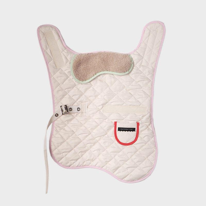GAYEON LEE LETO Quilted Dog Jacket-Ivory