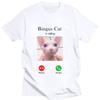 Bingus Cat Is Calling Memes 2026 New Fashion Cat Print Tshirt Summer Women Shortsleeved Clothes Loose Sports Couple Funny Tops